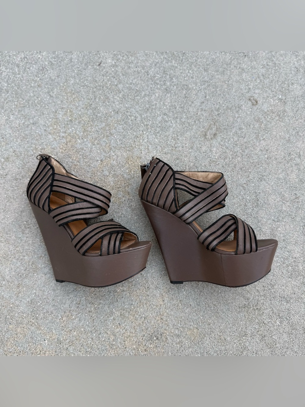 L.A.M.B. Gwen Stefani Wedges 90s Y2K preloved 5.5